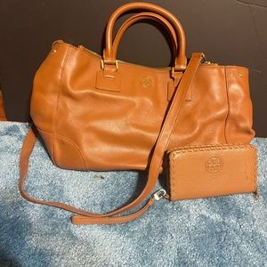 Tory Burch large handbag and wallet